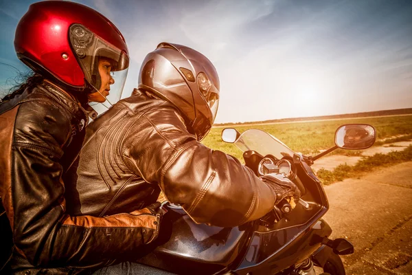 Bikers on the road — Stock Photo, Image