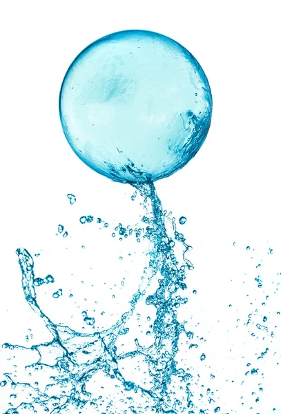 Splash water ball isolated — Stock Photo, Image