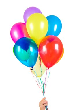 Balloons on a white background clipart