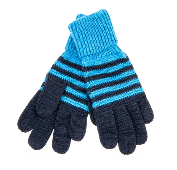 Knitted woolen baby gloves — 스톡 사진