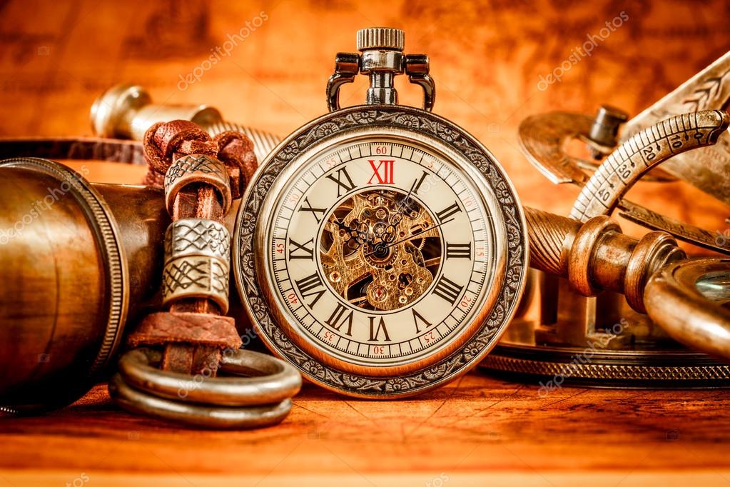 Vintage pocket watch Stock Photo by ©cookelma 65689327