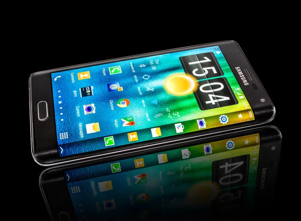 Samsung Galaxy Megjegyzés Edge — Stock Fotó