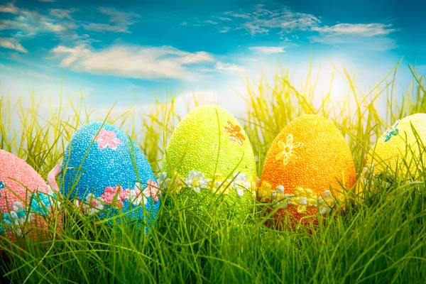 Uova di Pasqua decorate — Foto Stock