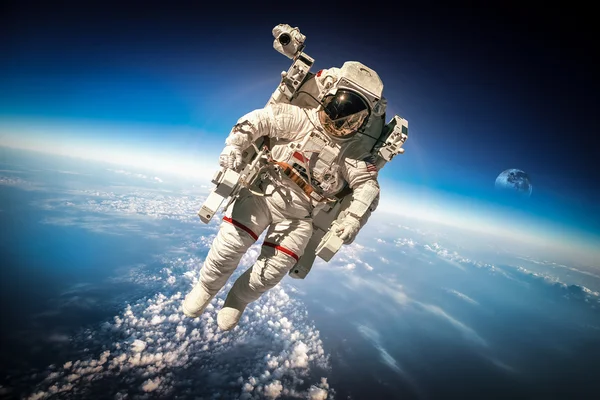 Astronaut in outer space — Stock Photo, Image