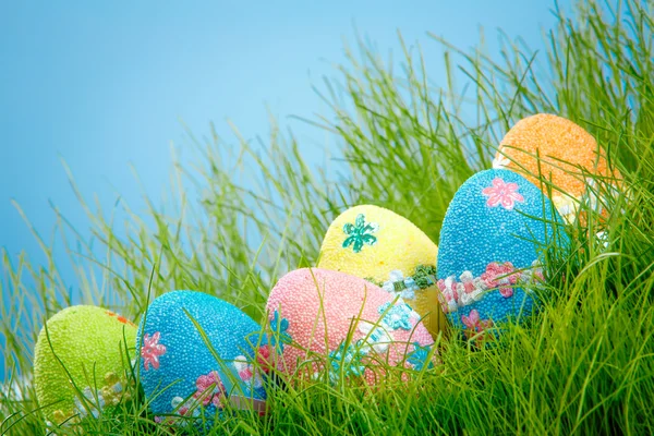 Uova di Pasqua decorate — Foto Stock