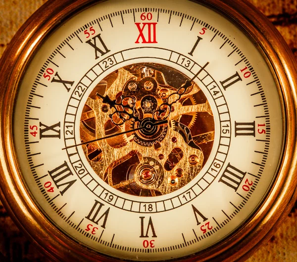 빈티지 포켓 시계 — 스톡 사진