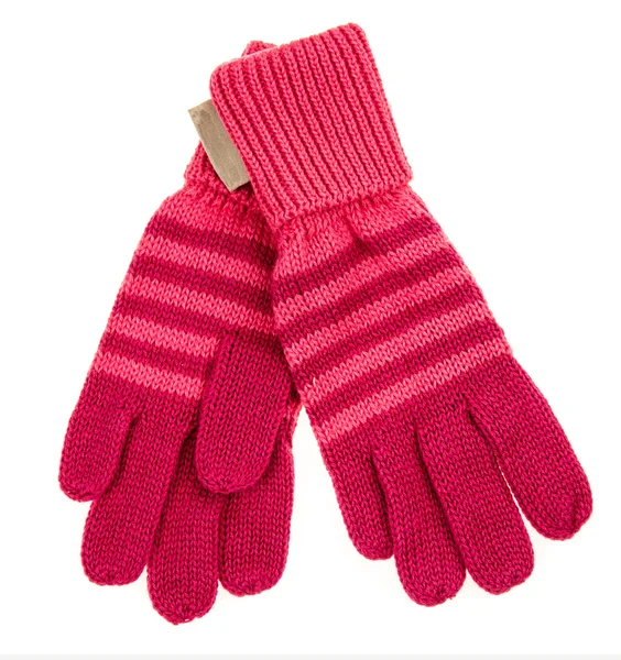 Knitted woolen baby gloves — 스톡 사진