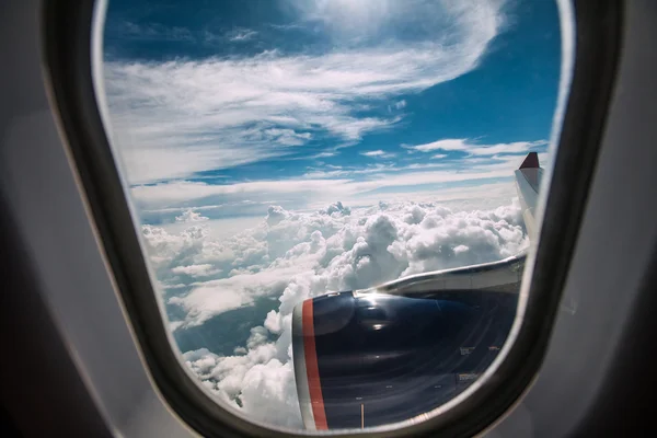 Airplane window — Stock Photo, Image