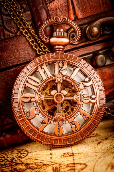 Reloj de bolsillo Vintage — Foto de Stock