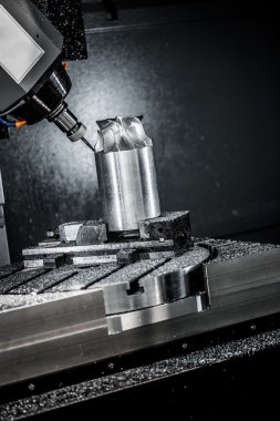Metal işleme Cnc freze makinesi.