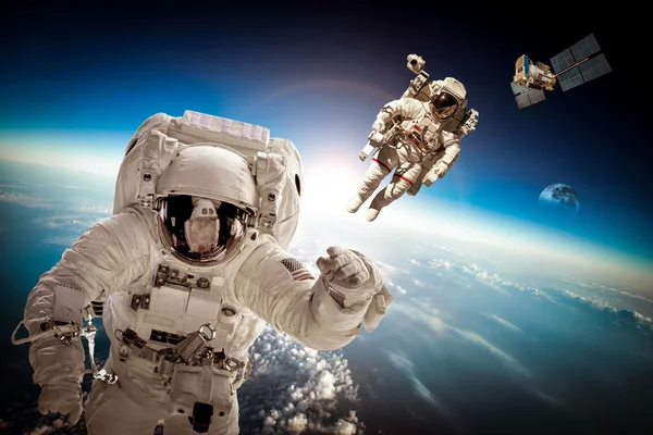 Astronaut in outer space — Stock Photo, Image