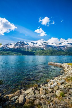 Güzel doğa Norveç.