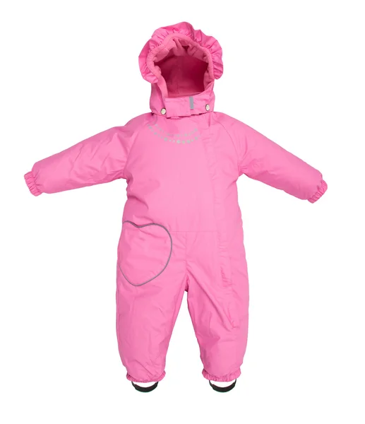 Childrens snowsuit fall — Stock Photo, Image