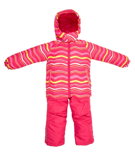 Childrens snowsuit vallen — Stockfoto