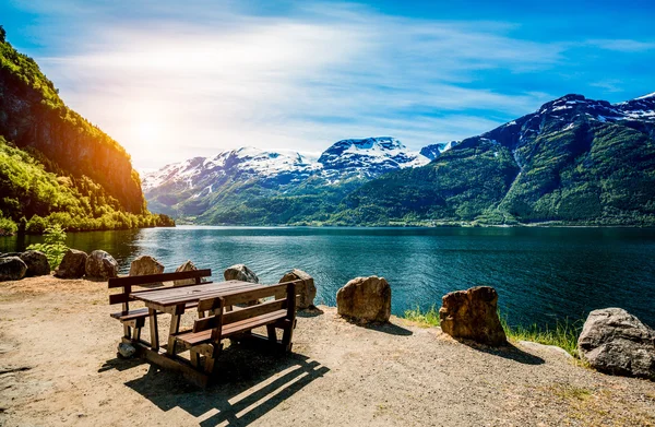 Hermosa naturaleza Noruega . — Foto de Stock