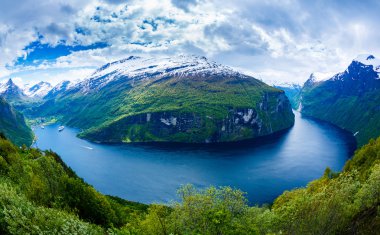 Geiranger fjord, Norway. clipart