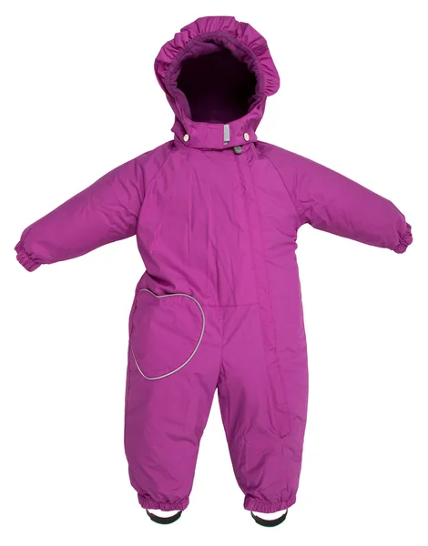 Childrens snowsuit vallen — Stockfoto