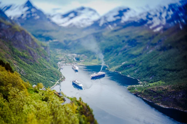 Geiranger fjord，挪威. — 图库照片