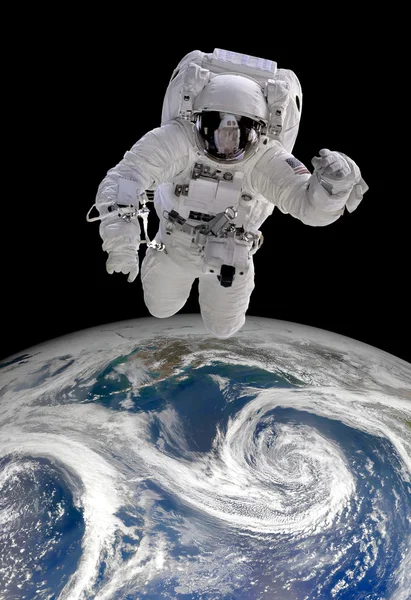 Astronauta en el espacio exterior — Foto de Stock