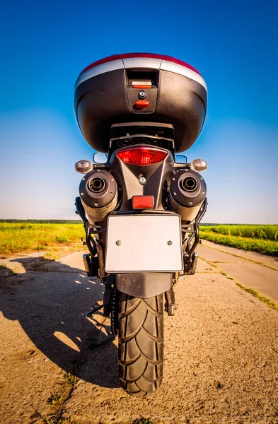 Motorcykel på väg — Stockfoto
