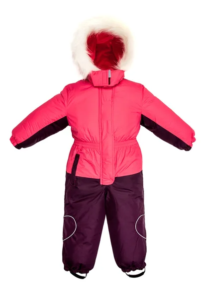 Childrens snowsuit fall — Stock Photo, Image