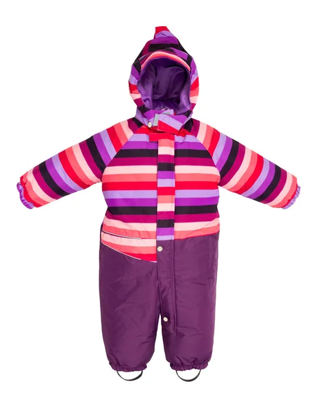 Childrens snowsuit vallen — Stockfoto