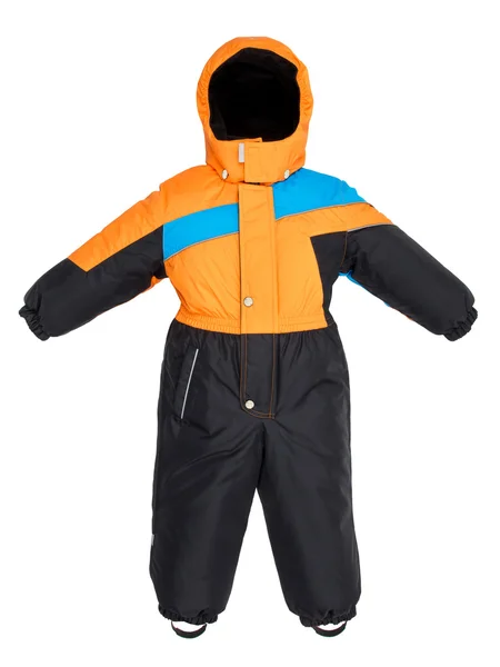 Childrens snowsuit fall — Stock Photo, Image