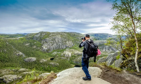 Fotógrafo da natureza — Fotografia de Stock