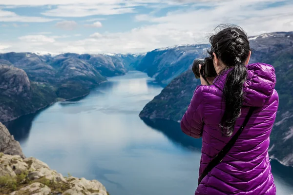 Fotógrafo de naturaleza — Foto de Stock