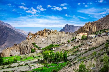 dhankar gompa. Hindistan. Spiti Vadisi