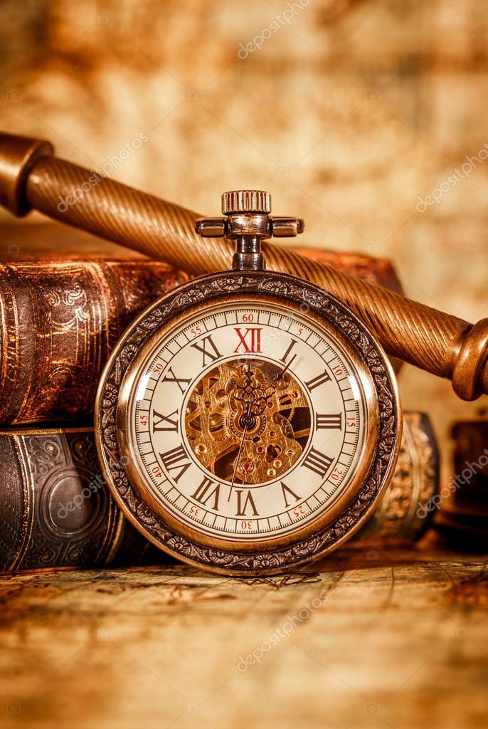 Vintage pocket watch — Stock Photo © cookelma #86338820