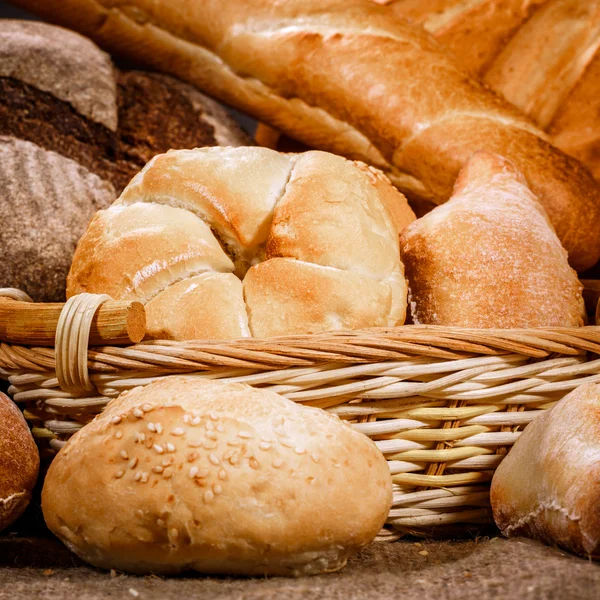 Pães e produtos de padaria — Fotografia de Stock