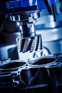 Metal işleme Cnc freze makinesi.