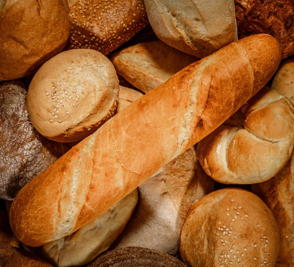 Pães e produtos de padaria — Fotografia de Stock