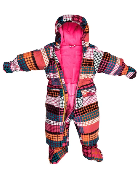 Barn snowsuit falla — Stockfoto