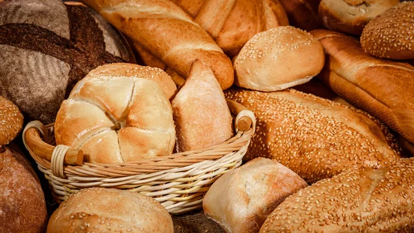 Breads and baked goods — Stock Photo, Image