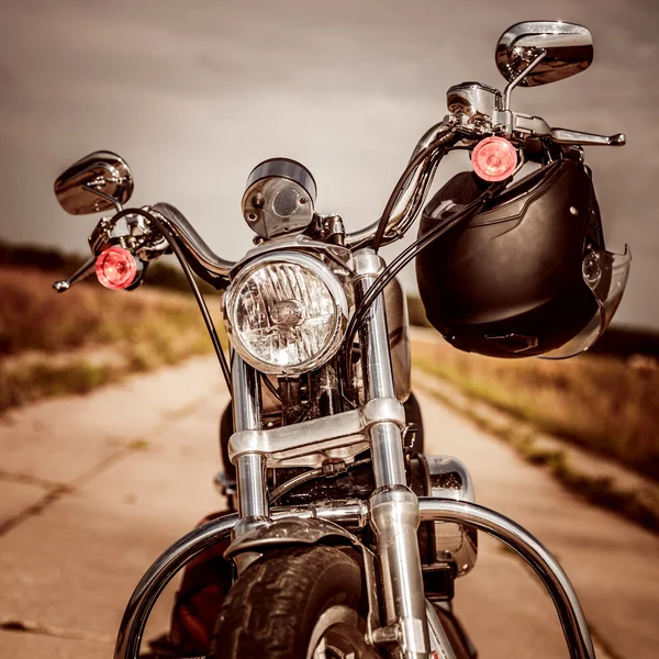 Motocicleta na estrada — Fotografia de Stock
