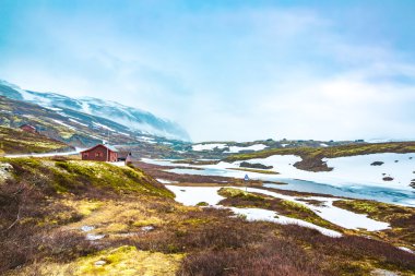 Beautiful  Norway landscape clipart
