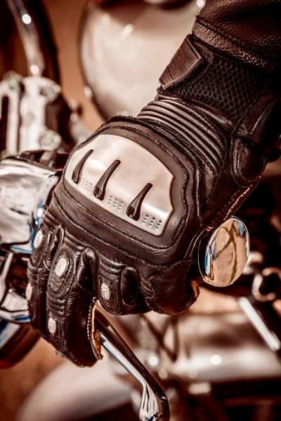 Mănuși de curse de motociclete — Fotografie, imagine de stoc