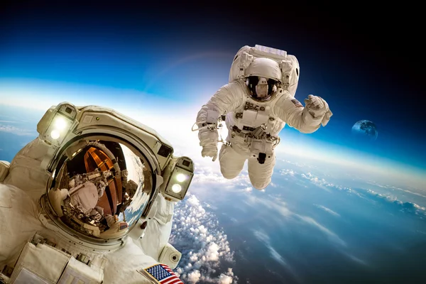 Astronaut in outer space — Stock Photo, Image