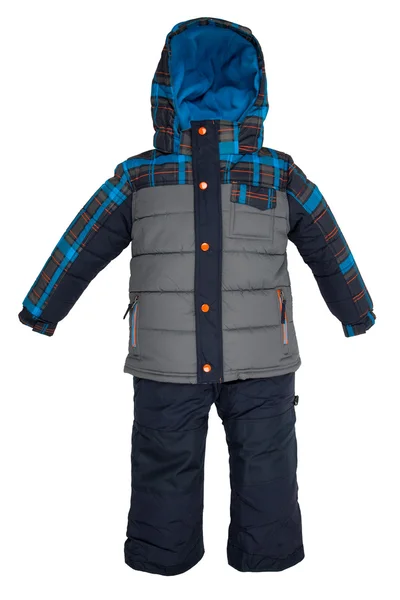 Childrens snowsuit fall — Stock Photo, Image