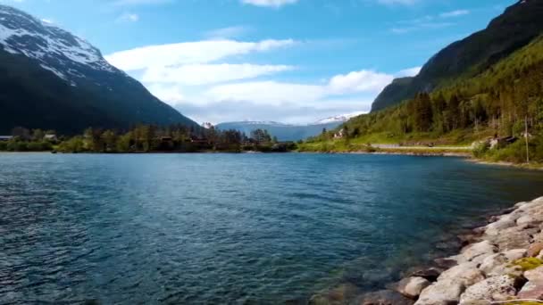 Hermosa naturaleza Noruega . — Vídeo de stock