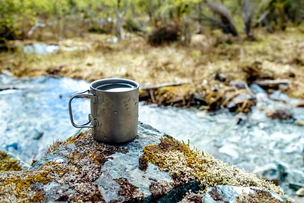 Voyage tasse en titane — Photo