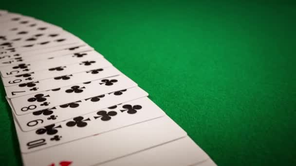 Jogando cartas fundo . — Vídeo de Stock