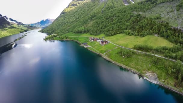 Aerial bilder från vacker natur Norge. Skjuten i 4k (ultra high definition (Uhd)) — Stockvideo