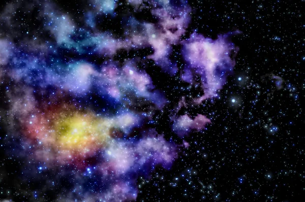 Nebulosa azul e magenta — Fotografia de Stock