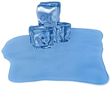 ice cubes with air bubbles