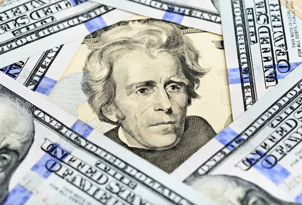 Twenty Dollar Bill - President Jackson — Stock Photo, Image