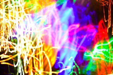 Noel ışıkları çok renkli