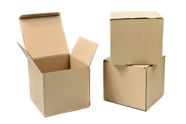 Cardboard  box isolated — Stock Photo, Image